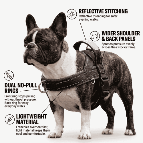 Frenchie Harness & Fresh Leash